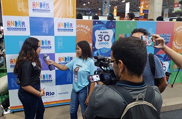 Estudantes da Andar fazem sua primeira cobertura de Bienal do Livro