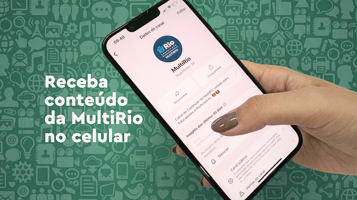 MultiRio lança canal no WhatsApp para educadores e professores